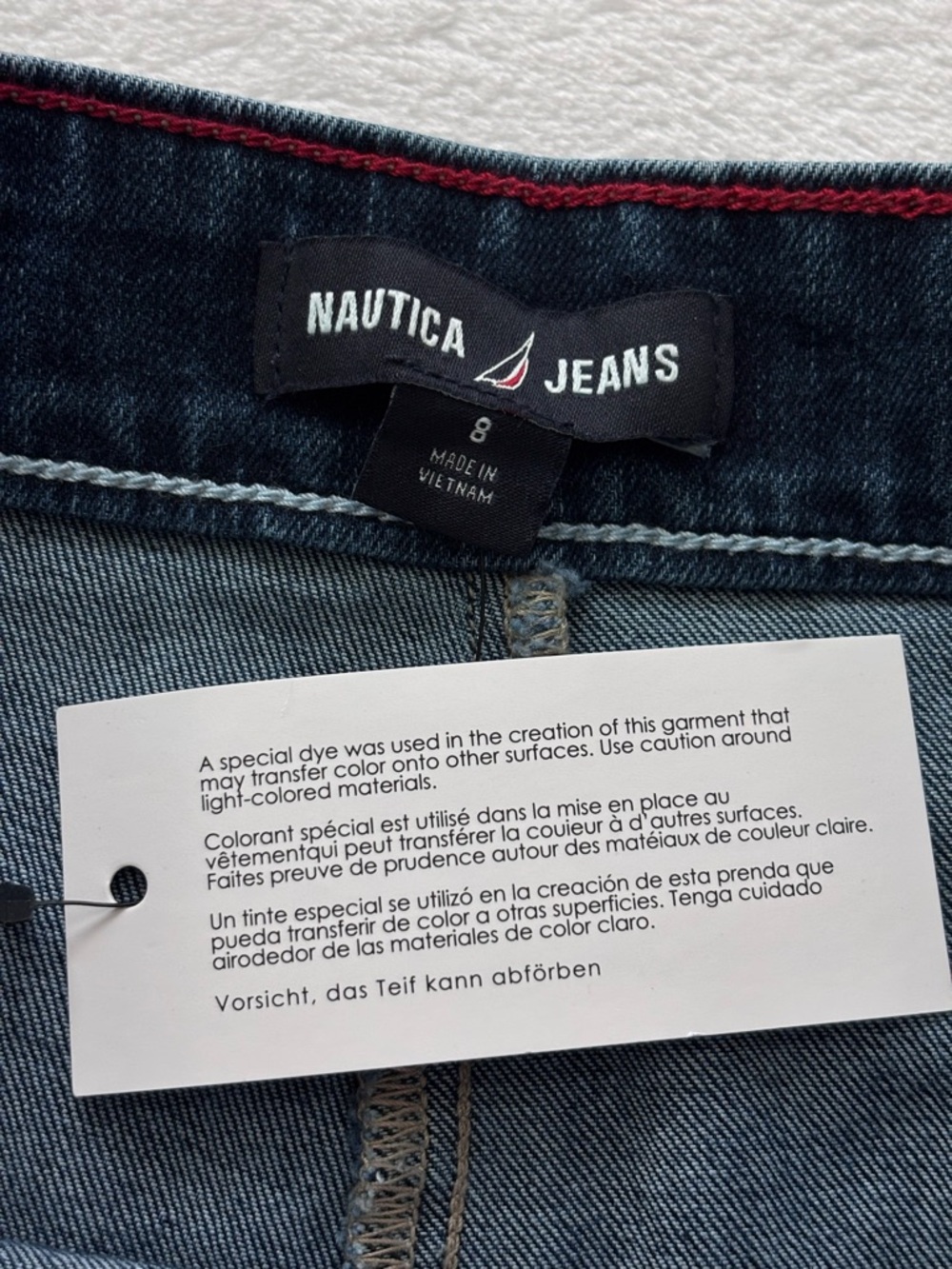 NAUTICA JEANS Wide Leg High Waist Side-Zip Sailor Jean--NWT--8 - Picture 5 of 16